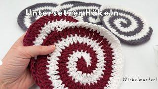 Addictive guaranteed: Crochet beautiful swirl coasters!