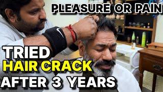 ASMR Hair Cracking Head Massage By Indian Barber Shambhoo