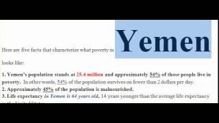 Major causes behind poverty in Yemen today