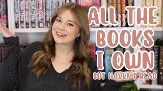 how many unread books do i own? | my entire physical tbr