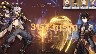 Genshin Impact - Geo Team Aratakki Itto / Zhongli Clears12-3 Last Rotation  | 2.5 Abyss March 2022