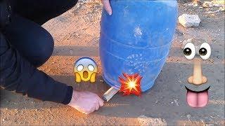 How air pressure Explode the Gallon using Dynamite