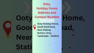 Ooty Holiday Home | Central Government Holiday Home Ooty #shorts #advayainfo