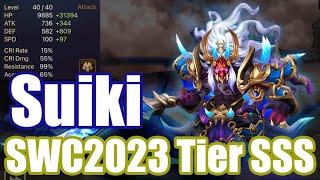 SWC2023 Tier SSS Suiki, He brings you a very powerful force【Summoners War RTA】