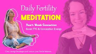 5 Minute Womb & Heart Healing Meditation for Fertility | TTC & Conception Daily Booster