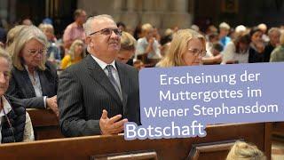 Erscheinung der Muttergottes am 19. September 2024 im Wiener Stephansdom