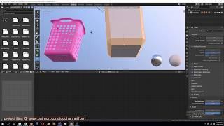 explaining how to model a laundry basket in blender 2 8