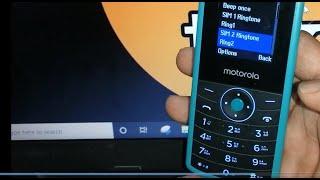 how to change ringtone in motorola a10 keypad phone !! moto a10g me ringtone kaise set kare