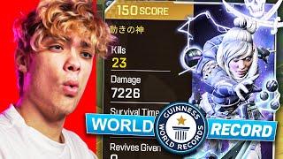 NEW 7000 DAMAGE RANKED WORLD RECORD! SOLO VS SQUADS ! (Apex Mobile)