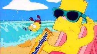 The Simpsons - Butterfinger Commercial Homer and the Crabs (1993)