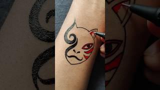 ANBU SHADOW | Naruto Anbu Mask Temporary Tattoo Idea....#art #tattoo #anime #naruto
