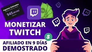  TWITCH MONETIZADO  2024: Como alcanzar el Afiliado en Twitch  7 DÍAS