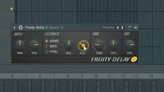 FlStudio 20 - Como usar Fruity Delay 2 #1