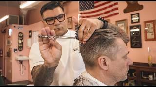 Relaxing Haircut in Orlando’s Most Charming Pink Barbershop  | Old Florida Style at Eleanor’s