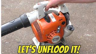 Unflood any 2 Stroke Equipment Using This Simple Method With No Special Tools! Stihl Husqvarna Etc.