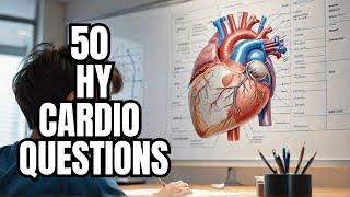 PASS USMLE Step 1 2024 | 50 High Yield Cardio Questions!