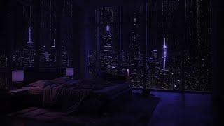 Rain Melodies at Night – Sleep-Inducing Dark Bedroom Ambience