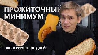 Живу на прожиточный минимум 30 дней