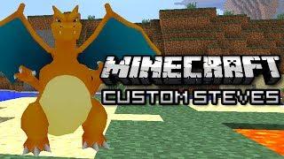 Minecraft: Become Charizard, Mario, and More! (Custom Steves Mod)