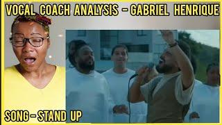 Vocal Coach Analysis | GABRIEL HENRIQUE - STAND UP  CORAL Black To Black #gabrielhenrique #reaction