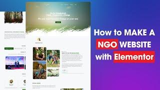 Review of NGO Website Template for WordPress Elementor