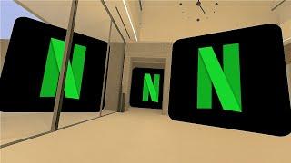 VICIOUS CHASE of GREEN Netflix in Modern House l GMOD NEXTBOTS