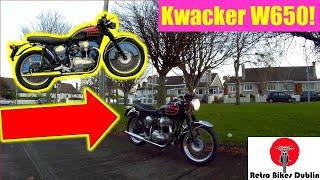 Kawasaki W650 - 2001 Kawasaki w650   brought back to life from museum display - (Ride & Review)