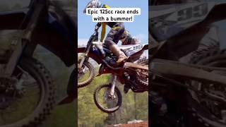 His Bike Cost Him The WIN! #2stroke#dirtbike#motocross#racing#fail#iphone#vlog#fyp#viralvideo#bike