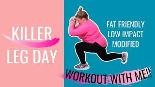 Standing Leg & Booty Burn Plus Size Home Workout / Senior & Disability / Low Impact