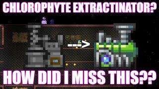 The Chlorophyte Extractinator?? Terraria 1.4.4 Extractinator Upgrade! Hardmode Ore Compatible!