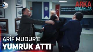 Hüsnü, Arif Müdür'e yumruk attı | Arka Sokaklar 679. Bölüm