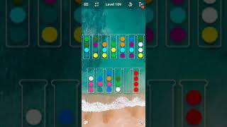 Ball sort puzzle level 109 solution #yellowbulb