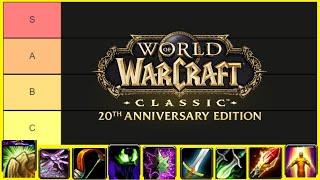 Classic WoW 20th: The Only Tier List You Will Ever Need