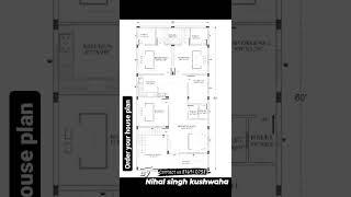 New House plans ground floor 1800 square feet area interior design 30×60