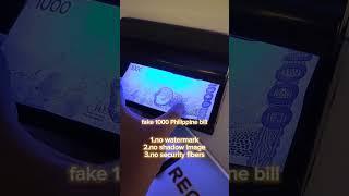 how to know or spot fake philippine 1k peso bill? #short #shorts #shortvideo #sub #fake #subcribe