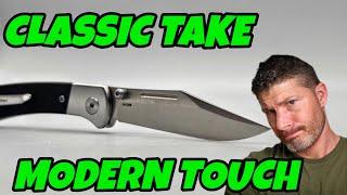 Modern ACTION on a Classic Style Pocket Knife