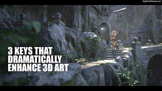 3 Keys That Dramatically Enhance 3D Art - DAZ Studio + Photoshop Video Tutorial