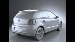 Volkswagen Polo 5-door 2010 3D model from CGTrader.com