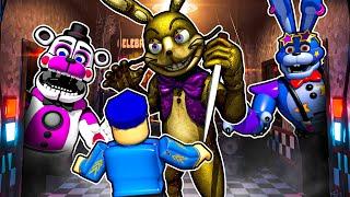 FNAF But MULTIPLAYER?! in Ultimate Random Night Roblox with Glitchtrap and Glamrock Bonnie