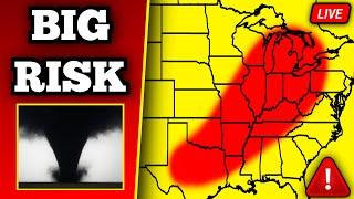  BREAKING Tornado Warning In Tennessee - Tornadoes Likely - With Live Storm Chasers