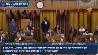 WATCH: Parliament votes on Conservative motion to get your money back