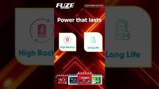 FUZE BATTERY |  inverter batteries bring zero-maintenance, long-lasting energy #fuzebatteries