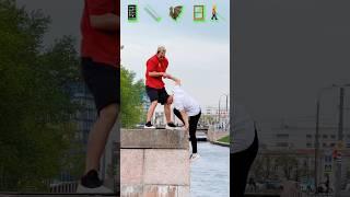 Stunts with Emojis pt.84#kiryakolesnikov #prank #funny #comedy #stunt #parkour #flip