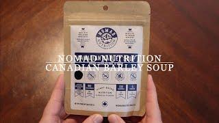 MRE Review | Nomad Nutrition | Canadian Barley Soup