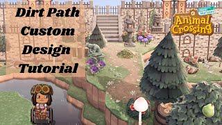 Make This Natural Custom Dirt Path yourself!! Animal Crossing New Horizon ACNH Design Codes