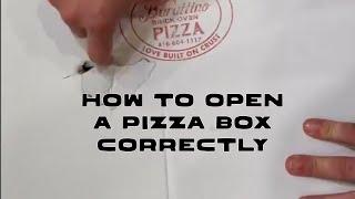 How to open a pizza box correctly  #pizzahack