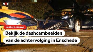 Politie deelt beelden van achtervolging in Enschede