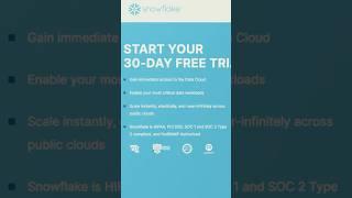Create a Snowflake Free Account in Minute! #snowflake #trail  #dataengineering #shorts #trending