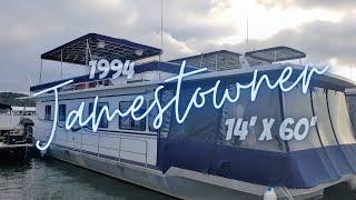 SOLD - 1994 Jamestowner 14 x 60 Houseboat for Sale by HouseboatsBuyTerry com