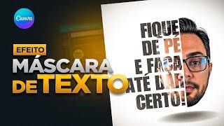 Como Fazer o Efeito Máscara de Texto no Canva